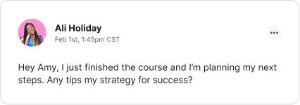 Coaching chat app
